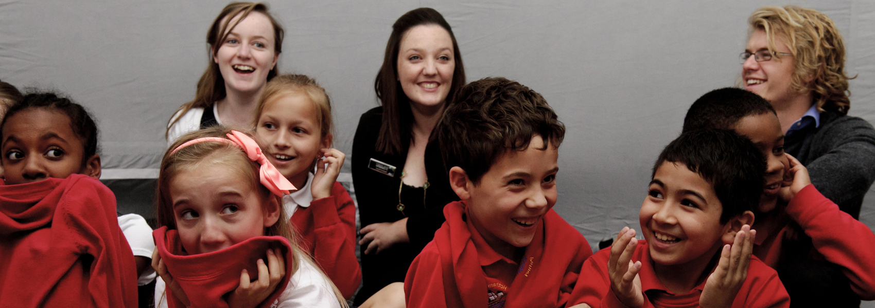 children inside dome